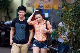 Bắt gặp hotboy Huỳnh Anh “cặp kè” với Hải Băng