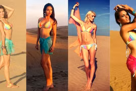 Thí sinh Miss World "tắm mình" trong nắng và gió sa mạc