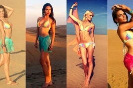 Thí sinh Miss World "tắm mình" trong nắng và gió sa mạc