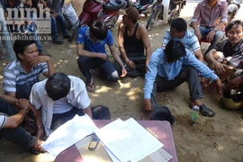 Triệt phá trường gà, tạm giữ 9 đối tượng