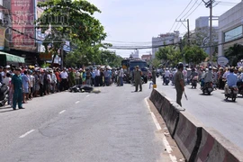 Cô gái trẻ tử nạn thương tâm dưới bánh xe bồn