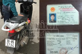 Sau 3 năm, lại nhận được xe máy bị mất trộm