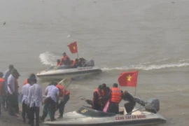 Diễn tập phương án phòng chống lụt bão, tìm kiếm cứu nạn 2014