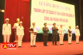 Thành lập Cơ quan Ủy ban kiểm tra Đảng ủy CATP Hà Nội