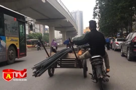 Gia tăng loại xe “hung thần” chở vật liệu xây dựng