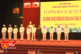 Công bố các Quyết định điều động, bổ nhiệm trong CATP Hà Nội