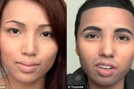  Lạ đời cô gái trang điểm thành đàn ông