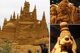 Bất ngờ trước những tuyệt tác điêu khắc từ cát