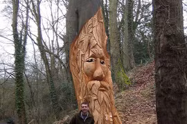 Ấn tượng nghệ thuật điêu khắc trên cây khổng lồ