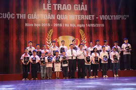 2.100 học sinh khu vực phía Bắc đoạt giải ViOlympic 2016