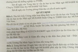 Hà Nội thu hồi giấy phép hoạt động một trung tâm tư vấn du học