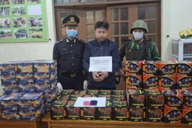 Giấu gần 1 tạ pháo và 132 viên ma túy tổng hợp trong xe đầu kéo nhập cảnh Việt Nam