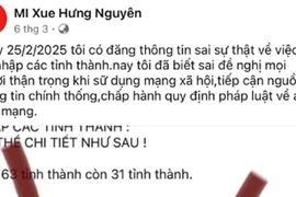 Xử phạt chủ hiệu kem vì đăng tin sai sự thật