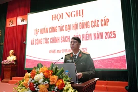 Tập huấn quy trình tổ chức Đại hội Đảng các cấp trong Công an thành phố Hà Nội