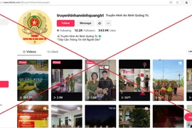 Trang Tiktok "Truyền hình An ninh Quảng Trị" là giả mạo