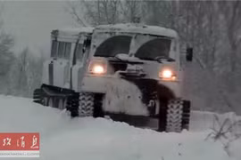 Hạm đội Phương Bắc của Nga thử nghiệm loại xe đặc chủng độc nhất vô nhị