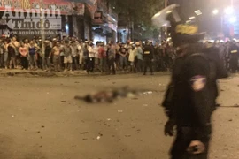 Khoảnh khắc mìn nổ và hiện trường vụ nam thanh niên tự sát