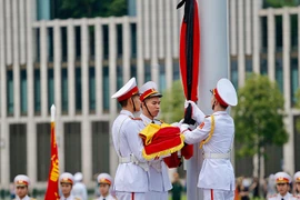 Lễ thượng cờ rủ Quốc tang Chủ tịch nước Trần Đại Quang