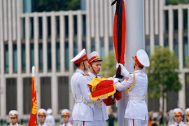 Lễ thượng cờ rủ Quốc tang Chủ tịch nước Trần Đại Quang