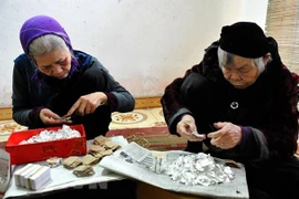 Lấp lánh sắc vàng ở làng nghề Kiêu Kỵ