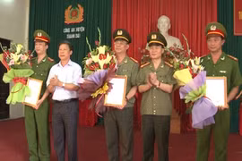 Lễ công bố thành lập đồn Công an Bình Minh, Thanh Oai