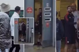 Bruno Fernandes tức giận chửi đồng đội trên sân tập MU