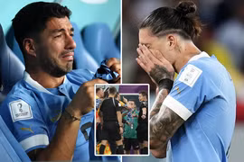 Suarez đau đớn bật khóc sau chiến thắng của Uruguay