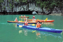 Dịch vụ chèo thuyền kayak bị cấm trên vịnh Hạ Long