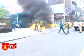 200 người tham gia diễn tập chữa cháy, cứu nạn, cứu hộ tại tòa nhà cao tầng