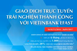 Giao dịch qua VietinBank eFAST trúng thưởng lớn