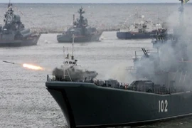 Ba hạm đội Hải quân Nga đồng loạt diễn tập quy mô lớn