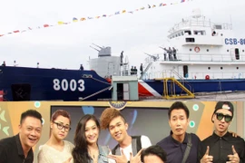 “Bữa trưa vui vẻ” trên boong tàu Cảnh sát biển