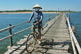 Những cây cầu gỗ nối đảo với đất liền