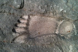 Bí ẩn những dấu chân khổng lồ trên núi Tha La