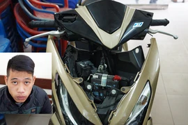 Cướp giật bất thành, lao thẳng vào xe Lexus