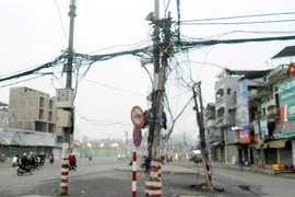 22 tỷ đồng hạ ngầm hệ thống điện trục đường Tân Mai