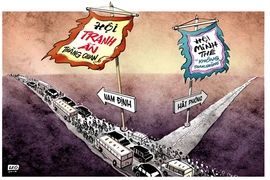 Châm chọc quan tham bằng... biếm họa