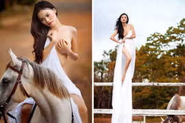 Sốc vì độc chiêu khỏa thân với ngựa