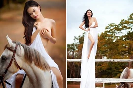 Sốc vì độc chiêu khỏa thân với ngựa