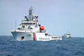 Trung Quốc tăng tàu hoạt động ở khu vực giàn khoan