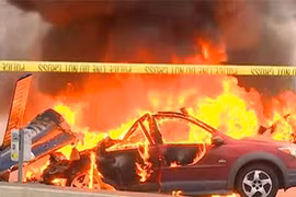 Mỹ: Trực thăng truyền hình rơi giữa phố