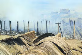 Nghệ An: 16 lò gạch ngói cháy rụi, thiệt hại gần 20 tỷ đồng