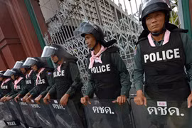 Thái Lan triển khai lực lượng đối phó biểu tình
