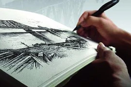 100 ký họa về cầu Long Biên