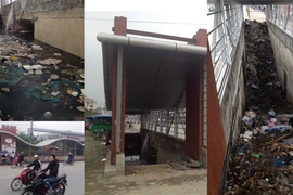 Hầm bộ hành thành ống cống khổng lồ