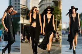 Chà Mi, Hương Ly khoe hình thể chuẩn với streetstyle bắt mắt