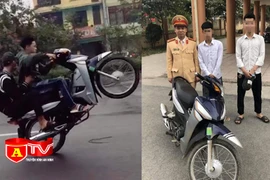 Xử phạt thanh niên bốc đầu xe máy rồi đăng trên mạng