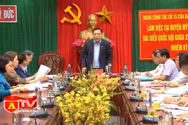 Đoàn công tác số 15 - Ban Thường vụ Thành uỷ Hà Nội làm việc với huyện Mỹ Đức về công tác bầu cử