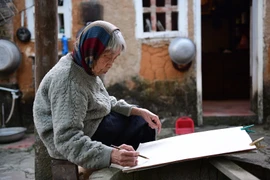 "Đi giữa hai thế kỷ", triển lãm cá nhân đầu tiên của nữ họa sĩ Mộng Bích ở tuổi 90