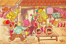  Phỏng dựng mâm cỗ Trung thu truyến thống của người Hà Nội đầu thế kỷ 20